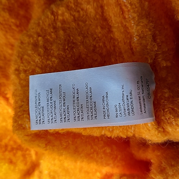 Fuzzy Winter Sweater from Urban Outfitters Mockneck Sweater in Orange - Picture 5 of 6